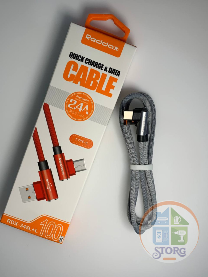 USB кабель Reddax RDX-345 L+L micro usb 1м нейлон (grey)