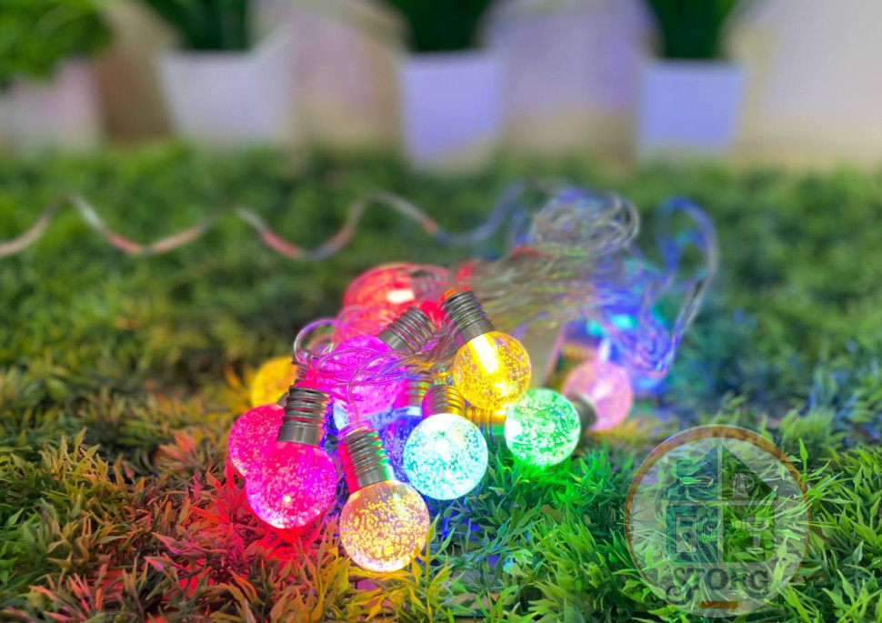 Гирлянда S-TORG Шарик прозрачный цветной LED арт.РА-13 Супер яркая ! Топ продаж