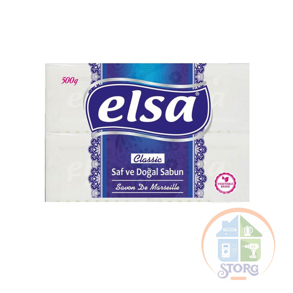 Мыло хозяйственное ELSA БЕЛОЕ 125г *4 (Турция)
