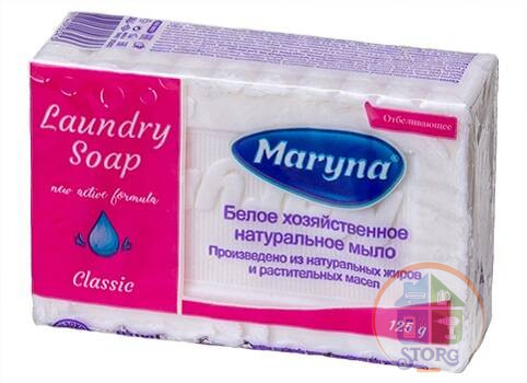 Мыло хозяйственное MARYNA Отбеливающее 125г*48 (Турция)