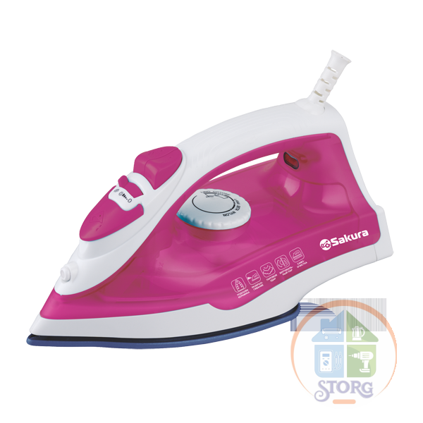 Утюг SAKURA SA-3062CG, 1800Вт, керам.подошва, пар.увлажнение, самоочистка Утюг SAKURA SA-3062CG, 1800Вт, керам.подошва, пар.увлажнение, самоочистка
