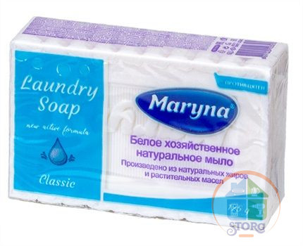 Мыло хозяйственное MARYNA Против пятен 125г*48 (Турция)