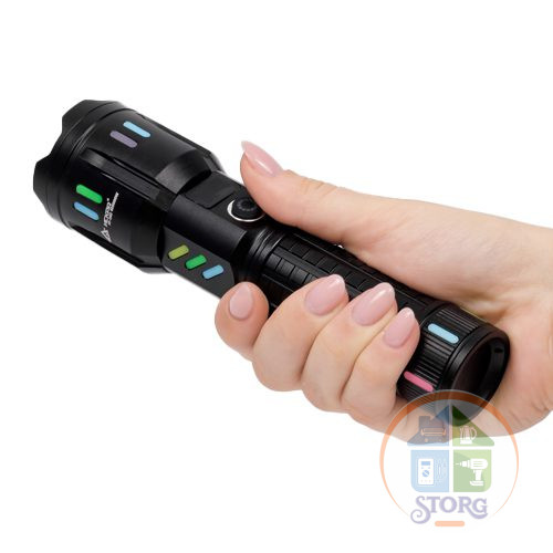 Ручной фонарь Лазерный диод 35w ИСКРА IR-G62, 1 Режим свечения, Встроенный PowerBank