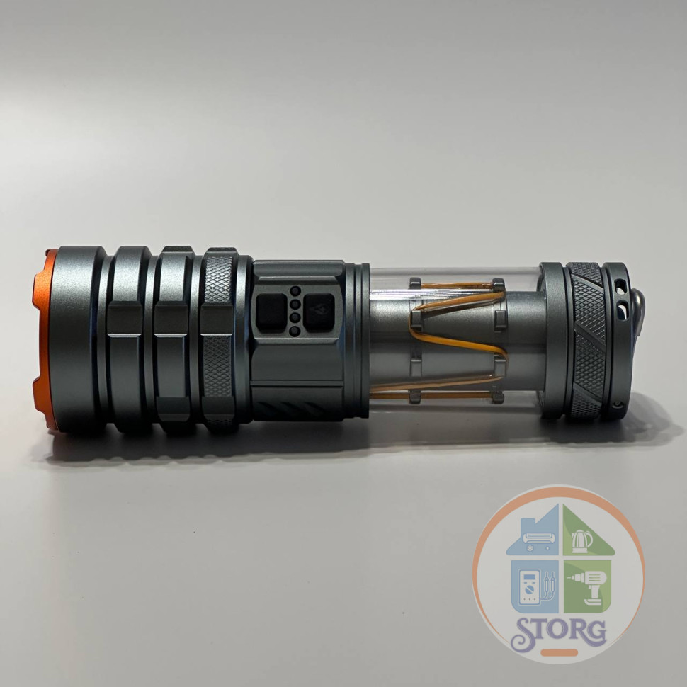 Ручной фонарь Лазерный диод 40w ИСКРА IR-G580 4 Режима свечения, Акб 26650, Встроенный PowerBank