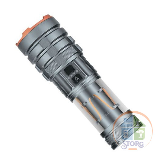 Ручной фонарь Лазерный диод 40w ИСКРА IR-G580 4 Режима свечения, Акб 26650, Встроенный PowerBank