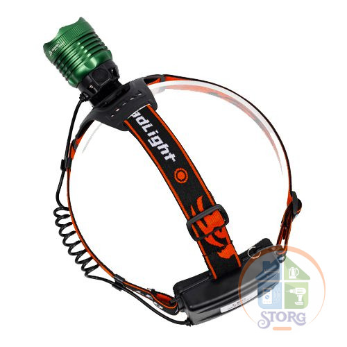 Налобный фонарь T6 LED 20w ИСКРА IR-41, 1 Режим свечения, 2 Аккумулятора