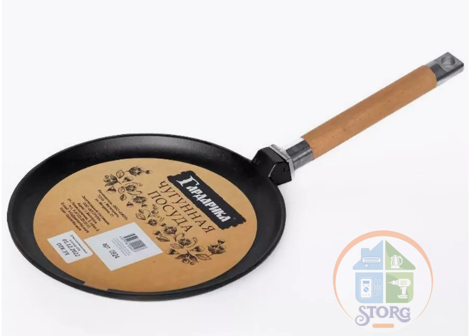 Сковорода Гардарика 0824 блинная чугун 24см съем/руч 550002118