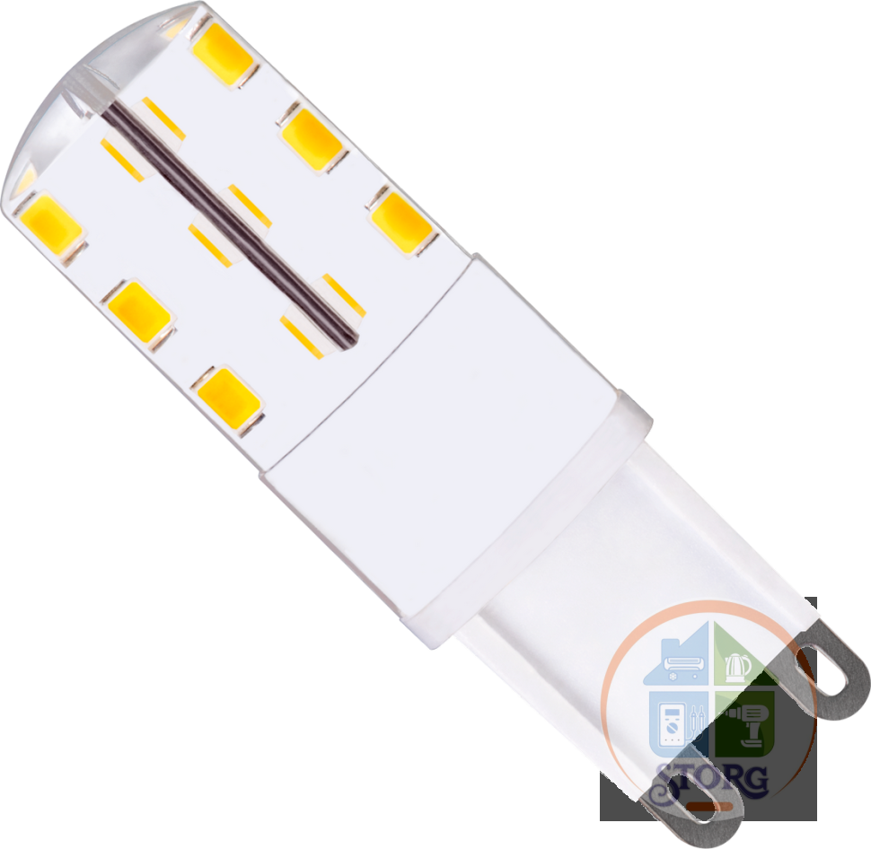 Светодиодная лампа REV LED JCD G9 6W, 2700К, теплый свет
