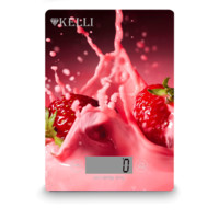 Весы кухонные KELLI KL-1534, 5кг, тарокомпенсация, дисплей, деление 1г