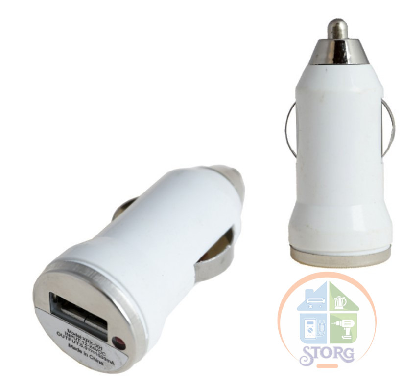 АЗУ 1USB D-008  5V/1A=500mA Пуля
