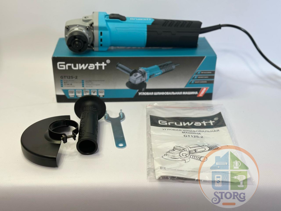 Машина угловая шлифовальная Gruwatt AG012, 125 мм, 1100 Вт, 11000 об/мин