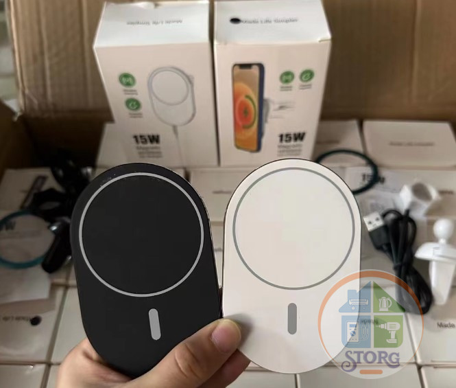Холдер (автодержатель) MagSafe Charger 15W СТАНДАРТ X19 Белый ( В Упаковке) с БЕСПРОВОДНОЙ ЗАРЯДКОЙ!
