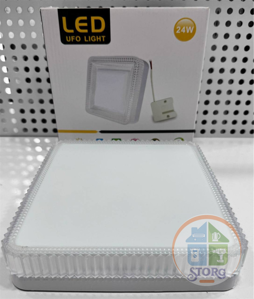 Светильник хрустальный настенно-потолочный AKKOSTAR 24W/85-265V квадр. (6500K)