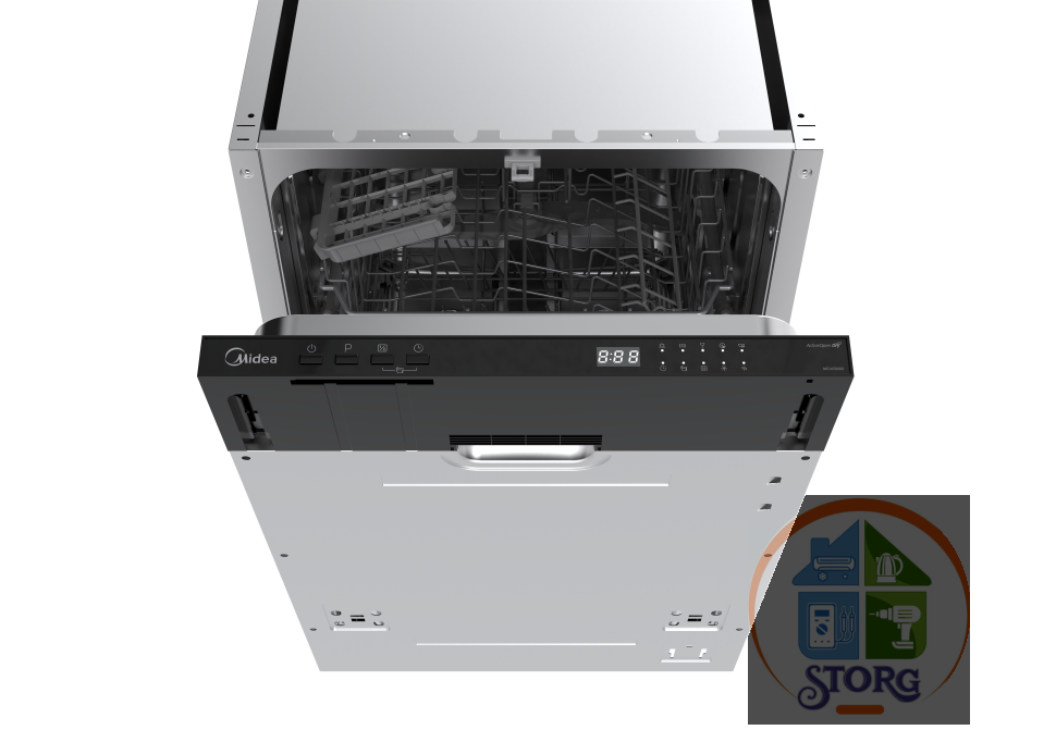 Встраиваемая посудомоечная машина Midea MID45S060 45см, 9комплектов, 5 прог