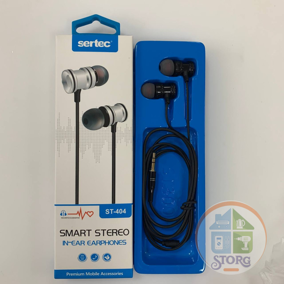 Вакуумные внутриканальные наушники SerteC ST-404 Black