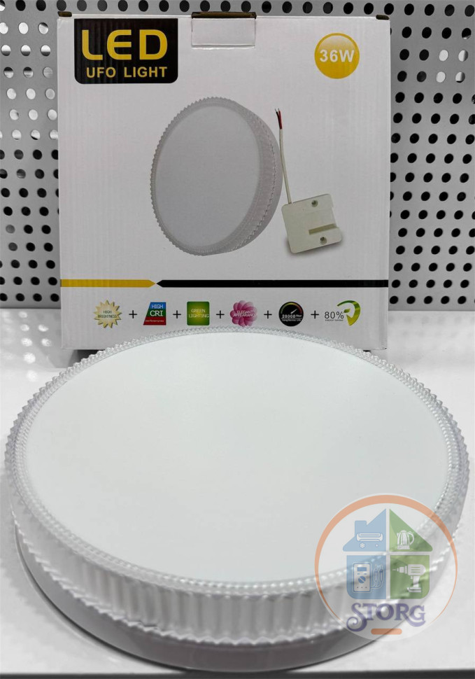 Светильник хрустальный настенно-потолочный AKKOSTAR 36W/85-265V круглый (6500K)