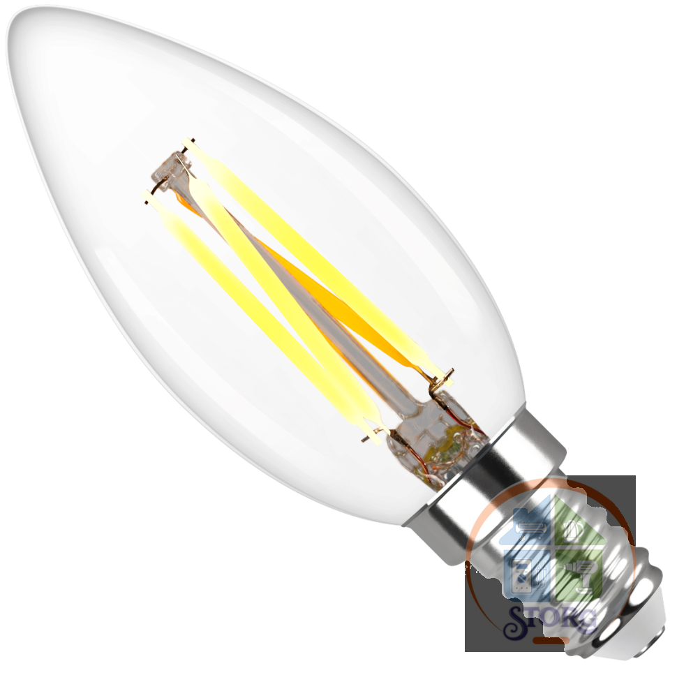 Филаментная лампа REV LED PС37 E14 5W, 4000K, PREMIUM (FILAMENT), нейтральный свет