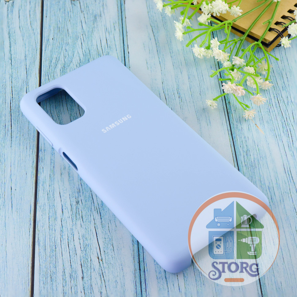 Чехол Silicone case для Samsung М51 2020 Light Blue (5)