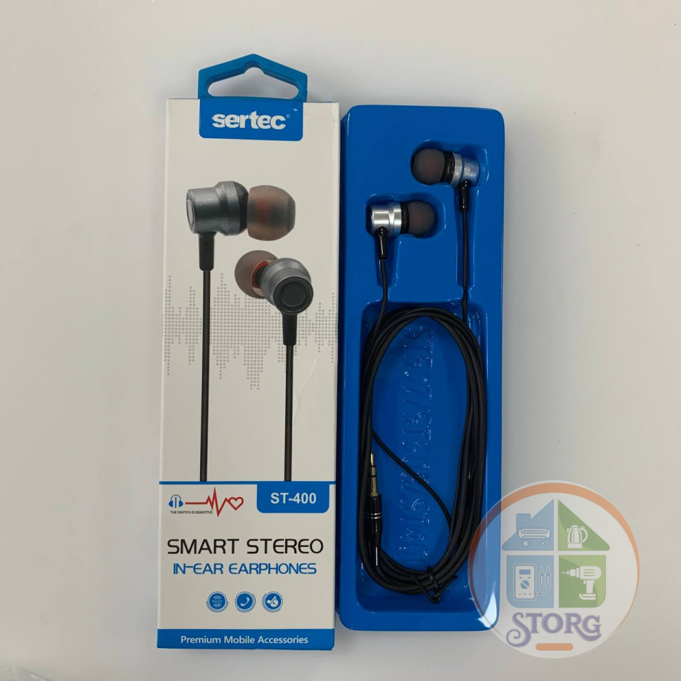 Вакуумные внутриканальные наушники SerteC ST-400 (silver)