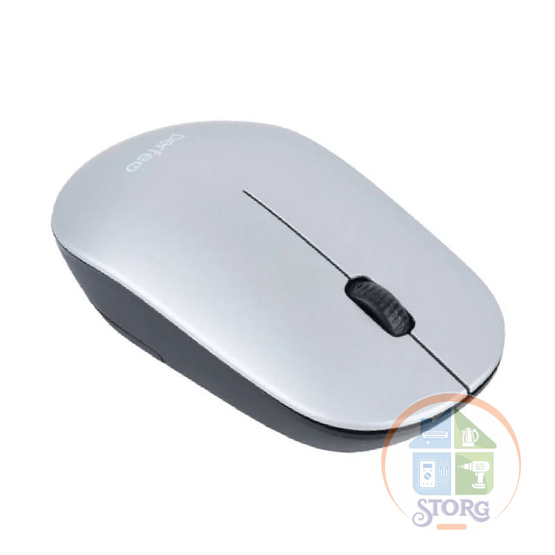 Мышь оптическая беспроводная Perfeo "TREND", 3 кн, DPI 1200, USB, серебр