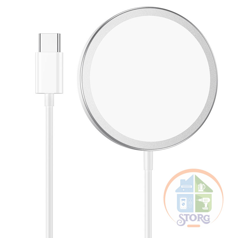 Беспроводное ЗУ для телефона BQ9 Pro Original series magnetic wireless fast charger (silver)