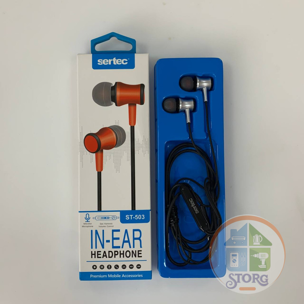 Вакуумные внутриканальные наушники SerteC ST-503 (silver)