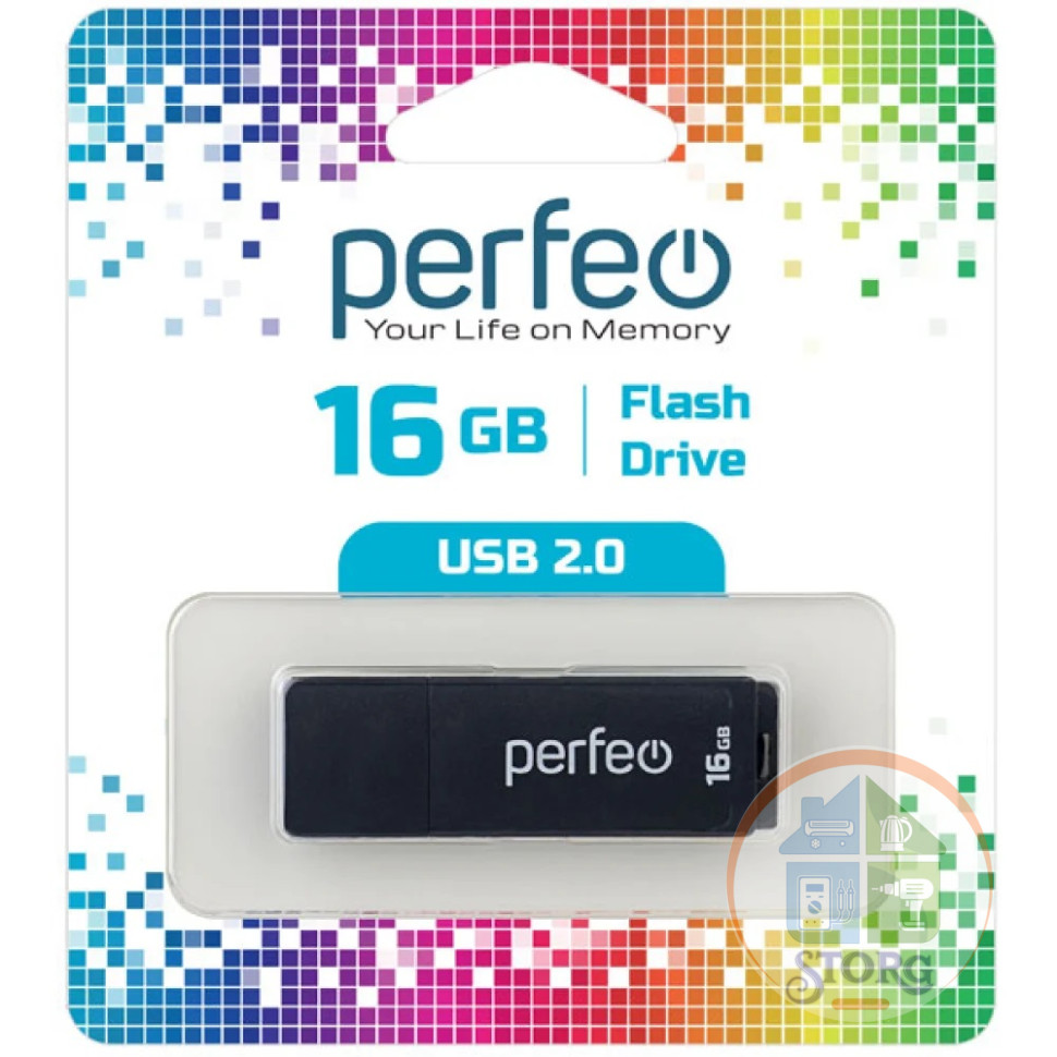 Perfeo USB 16GB C04 Black