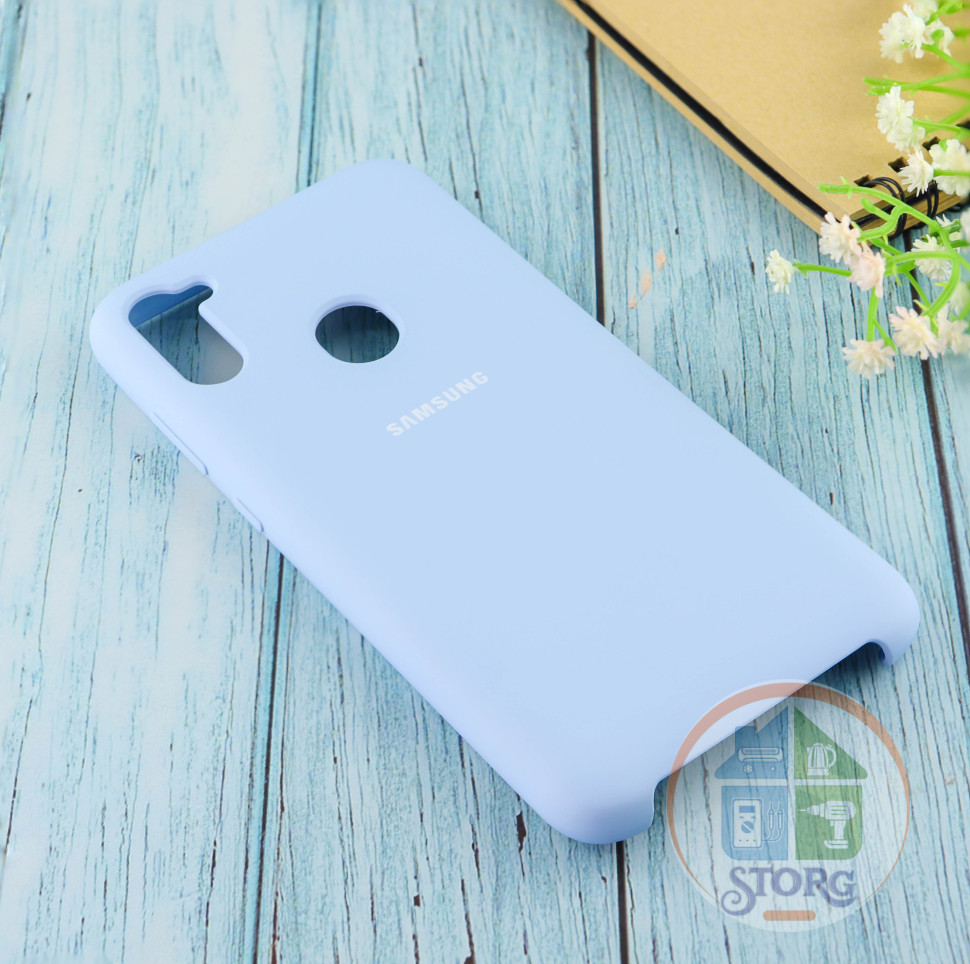 Чехол Silicone case для Samsung М11 2020 Light Blue (5)