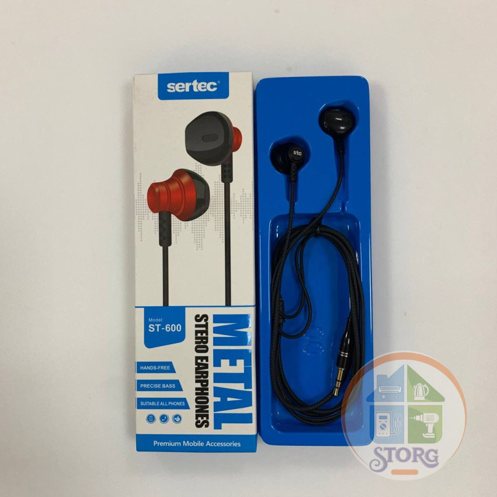 Внутриканальные наушники SerteC ST-600, black
