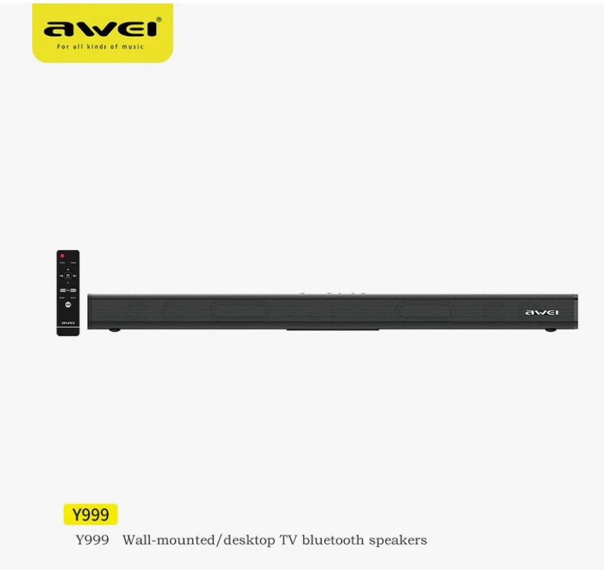 Портативная колонка-Саундбар с bluetooth Awei  Y999 {black}