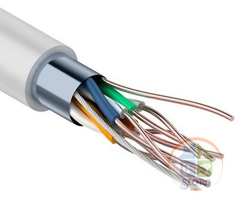 Кабель витая пара PROconnect LIGHT FTP 4PR 26AWG, CCA, CAT5,бухта 305 м (Экранир. алюм. плак. медью)