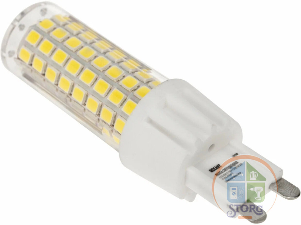 Светодиодная лампа Rexant капсульного типа JD-CORN G9 230В 7Вт 6500K (поликарбонат), холодный свет