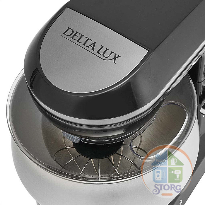 Миксер планетарный DELTA LUX DE-7901P, черный, 1800 Вт, чаша из нерж.стали- 5л (2)