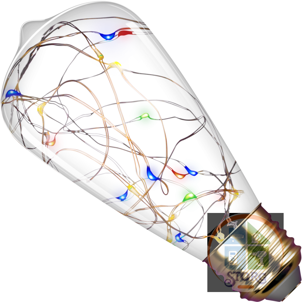 Светодиодная лампа REV LED VINTAGE RGB Starry ST64 E27, DECO Premium гирлянда