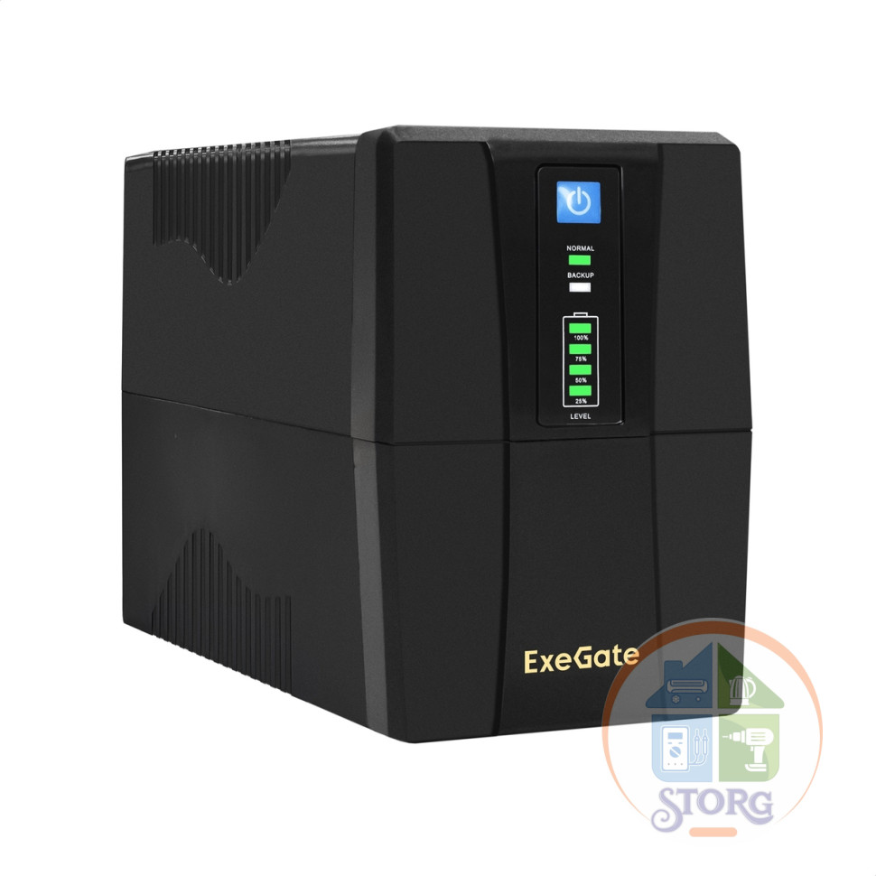 Источник бесперебойного питания ExeGate Power Back BNB-600<600VA (600VA/360W, 12 мес.гарантия)