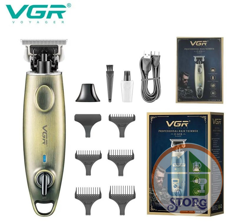 Машинка для стрижки VGR V-978 Professional , 180 мин ,  Барбершоп
