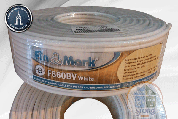 Кабель коаксиальный Finmark Fin&Up F660BV 100 м белый