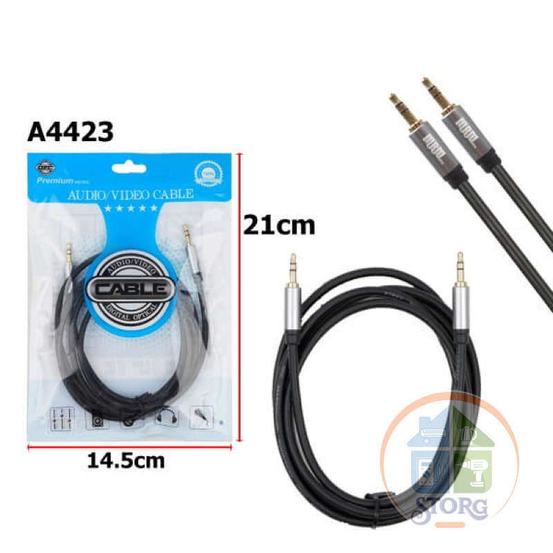 Кабель Аудио Premium H109  AUX Jack 3,5mm M/M 1800mm
