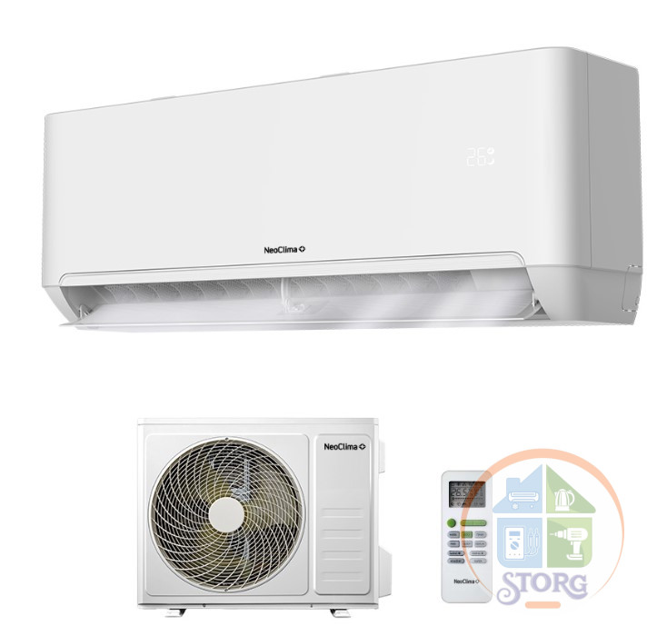 Кондиционер On-Off  NeoClima NS/NU-HAP09T PRO-HEALTH ( 27м2 ) от -7°до 43°С, Компрессор GMCС TOSHIBA