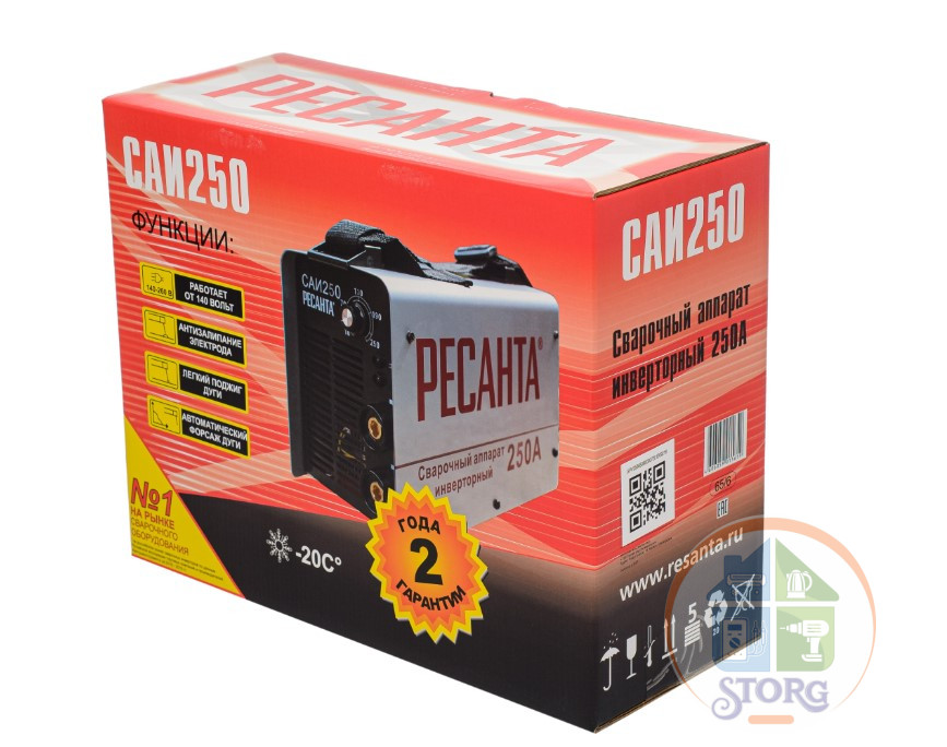 Сварочный аппарат инверторный  Ресанта САИ 250 65/6