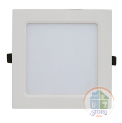 Панель светодиодная встраиваемая REV SuperSlim Quadro 6W, 4000К, квадрат, 120x120