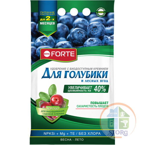 Удобрение BONA FORTE Для голубики и лесных ягод с биодоступным кремнием