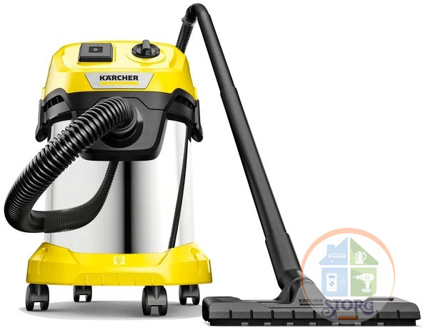 Хозяйственный пылесос KARCHER WD 3 P S V-17/4/20 1.628-190.0 1000 Вт, 17л, розетка
