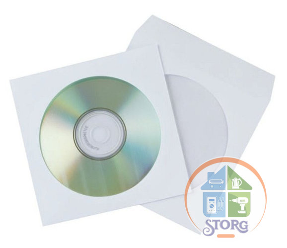 Конверт для Оптического диска CD-R (в пачке 100шт) цена за уп.100шт штучно не продаются!