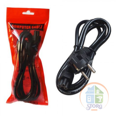 Кабель питания сетевой VS62 для ноутбука LD757 AAAA 1,5м (Black)  20pcs