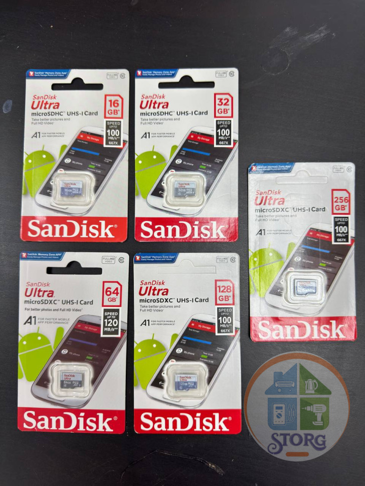 Карта памяти MicroSD SanDisk class 10 Ultra Android UHS-I 64GB (класс 10) CN (гр.30дн.)