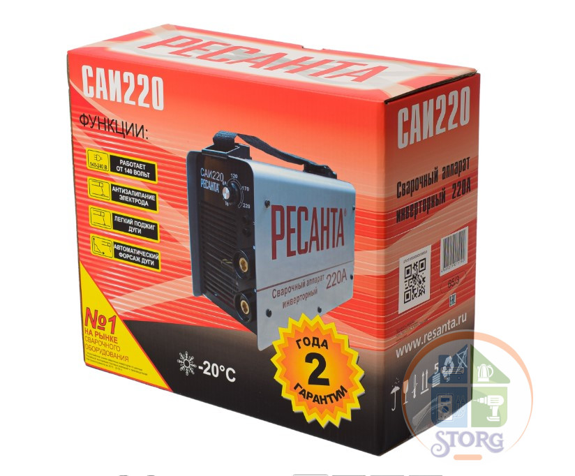 Сварочный аппарат инверторный  Ресанта САИ 220 65/22