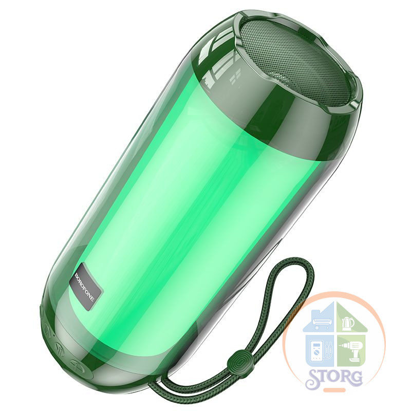 Портативная колонка Borofone BR25 Crazy sound colorful luminous BT speaker dark green