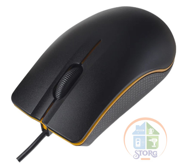 Мышь оптическая Perfeo "LINE", оптич., 3 кн, USB, чёрная
