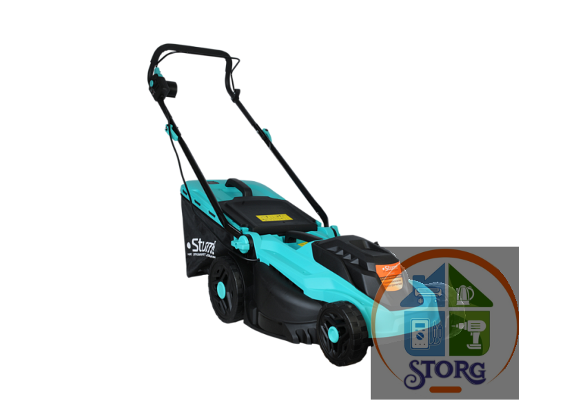 Газонокосилка электрическая Sturm! EL1840, 1800Вт, 38см, центр. рег-ка высоты кошения 30-70мм, 45л